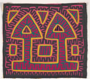 Panneau de chemise (mola) (coton appliqué)