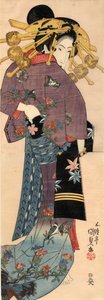 Une Bijin debout, vers 1820