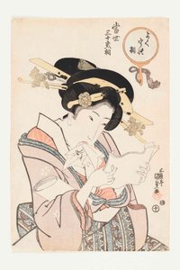 Le Type en demande, de la série Tosei sanjuni so Les trente-deux types modernes, 1821-1822