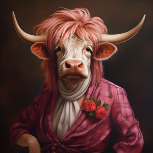Vache des Highlands en Marilyn Monroe 3