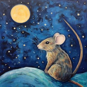 Portrait de la souris Starry Night 2