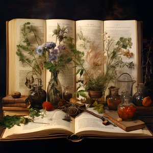Représentations visuelles de théories sur le manuscrit, telles que des guides de médecine végétale, des langues extraterrestres et des canulars sophistiqués 4