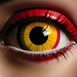 un œil ressemblant à une cible