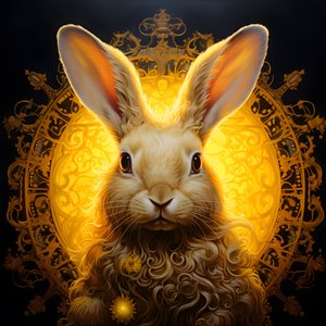 un lapin jaune 4