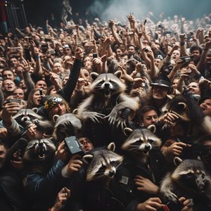 une horde de ratons laveurs à un concert de rock 1