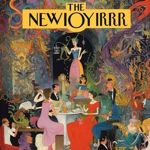 Couverture colorée de New Yorker vintage cartoon gag 3
