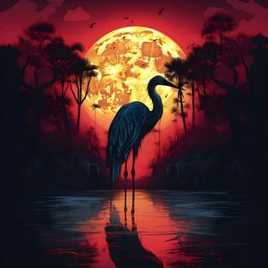 Oiseau debout dans l