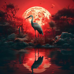 Oiseau debout dans l
