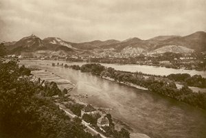 Le Siebengebirge sur le Rhin (photo n/b) - Kurt Hielscher