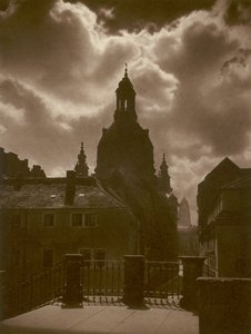 Dresde, Frauenkirche (photo n/b)