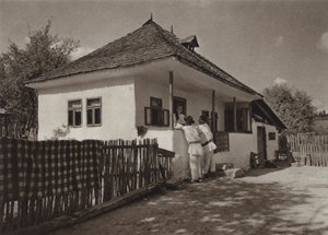 Roumanie : Voinesti, maisons paysannes