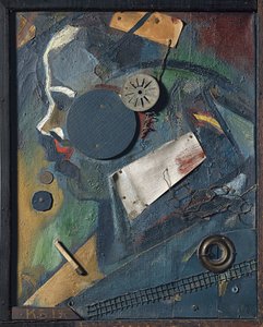 Merzbild 1A Le Psychiatre - Kurt Schwitters