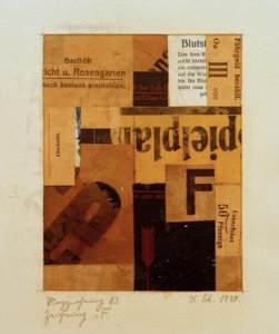 Merzzeichnung 83 Dessin F - Kurt Schwitters