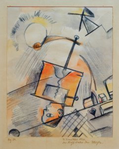 Sans titre (La tête sous le moulin) - Kurt Schwitters