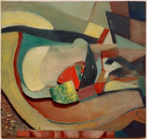 Relief avec pied rouge - Kurt Schwitters