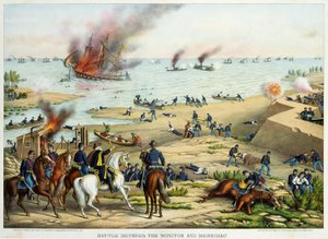 Bataille entre le Monitor et le Merrimac