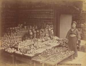 Magasin en terre, Shimizu, Kyoto - Kusakabe Kimbei