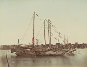 Jonques japonaises, c.1880 - Kusakabe Kimbei