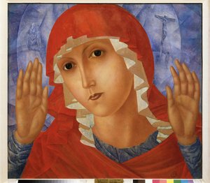 La Vierge de compassion - Kuzma Sergeevich Petrov Vodkin