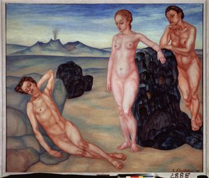 Un rêve - Kuzma Sergeevich Petrov Vodkin