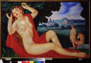 Bacchante - Kuzma Sergeevich Petrov Vodkin