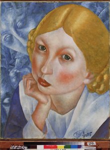 Portrait de Ria - Kuzma Sergeevich Petrov Vodkin