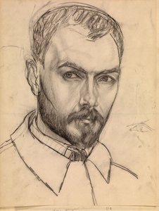 Autoportrait, vers 1913 - Kuzma Sergeevich Petrov Vodkin