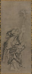 Hotei avec Immortels Taoïstes : Immortel avec Gourde et Dragon, vers 1575-1600 - Kyūseki Tomonobu