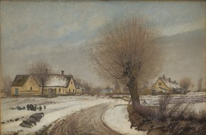 Un village de Sealand. Hiver