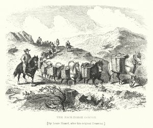 Le convoi de chevaux de bât - L. Huard
