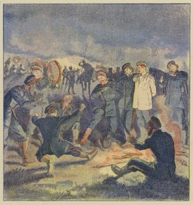 Cavalerie russe au bivouac - L. Malespine