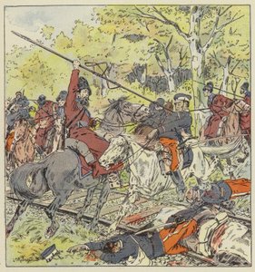 Engagement de cavalerie sur la ligne de Port-Arthur - L. Malespine