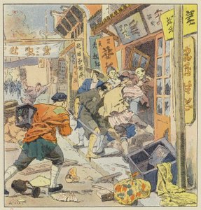 Pillage dans les quartiers chinois, à Dalny
