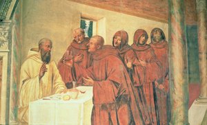 Communion, de la vie de Saint Benoît - L. Signorelli