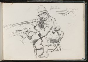 ?Jenkins? à genoux pour tirer, 1879 - Lady Butler