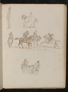 Soldat en uniforme complet, études d