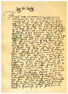 Lettre de Lady Jane Grey à William Parr, 10 juillet 1553 - Lady Jane Grey