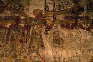 Bas-relief du temple de Derr, Basse Nubie, Égypte, civilisation égyptienne, Nouvel Empire, Dynastie XIX - Amadeo (after) Modigliani