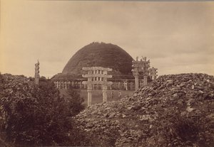 Vue générale de Sanchi Tope, district de Bhopal - Lala Deen Dayal