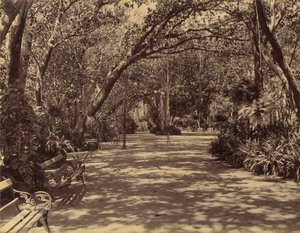 Jardin du palais Sookh-Vilas, 1880-90 - Lala Deen Dayal