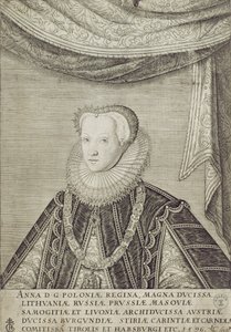 Anna Habsbourg (1573-98) reine de Pologne, 1596 - Lambert Cornelis