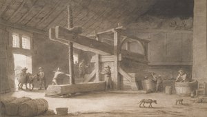 Presse à vin de Monsieur Dittyl, près de Nantes, c.1670 - Lambert Doomer