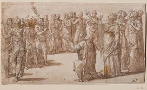 Auguste et la Sibylle Tiburtine, vers 1547