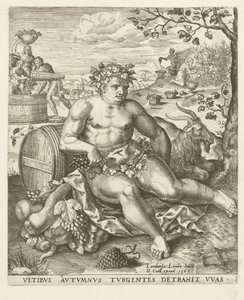 Automne : Bacchus et la vendange - Lambert Lombard