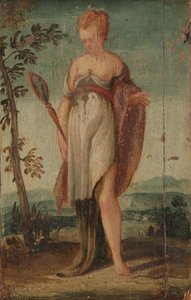 Femme avec un miroir - Lambert Sustris (circle of)