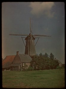 Moulin dans le hameau Het Klompje (ou : De Klomp), Zeist, sur la Koppeldijk - Lambertus Hendrik van Berk