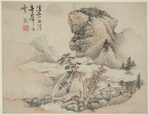 Paysage dans le style des anciens maîtres : d