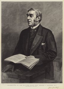Célébrités du jour, le très honorable George J Goschen, MP - Lance Calkin