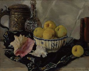 Nature morte. Coquillage et pommes, 1917 - Lanceray