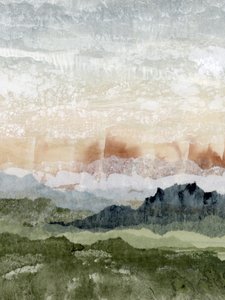 Paysage montagneux en couches